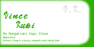 vince kupi business card